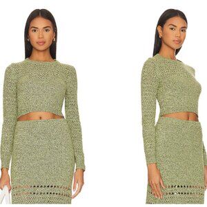 Knit Set in Green Ivory Size M/L from Amanda Uprichard - Jayla Set